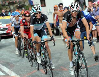 Andy and Frank Schleck lead, Tour de France 2011, stage 19