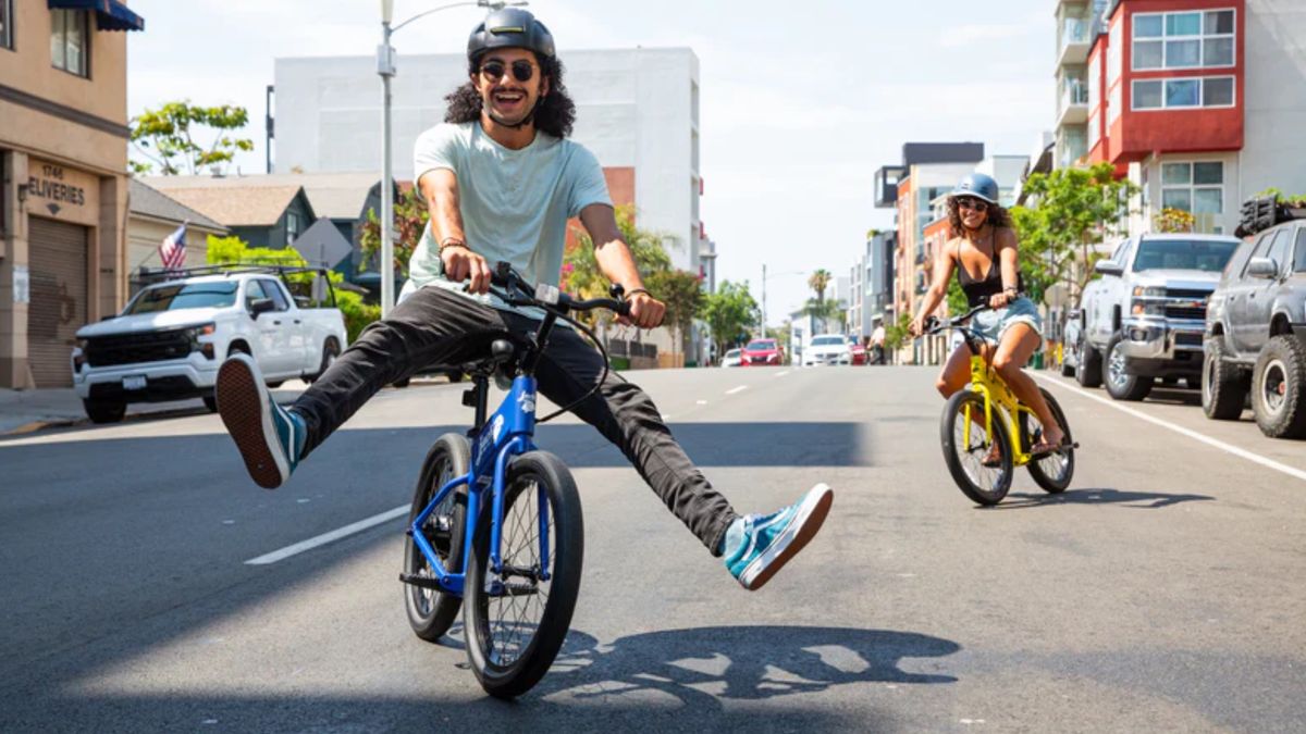 man and woman riding JackRabbit OG2