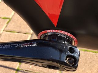 The Dogma uses a threaded bottom bracket