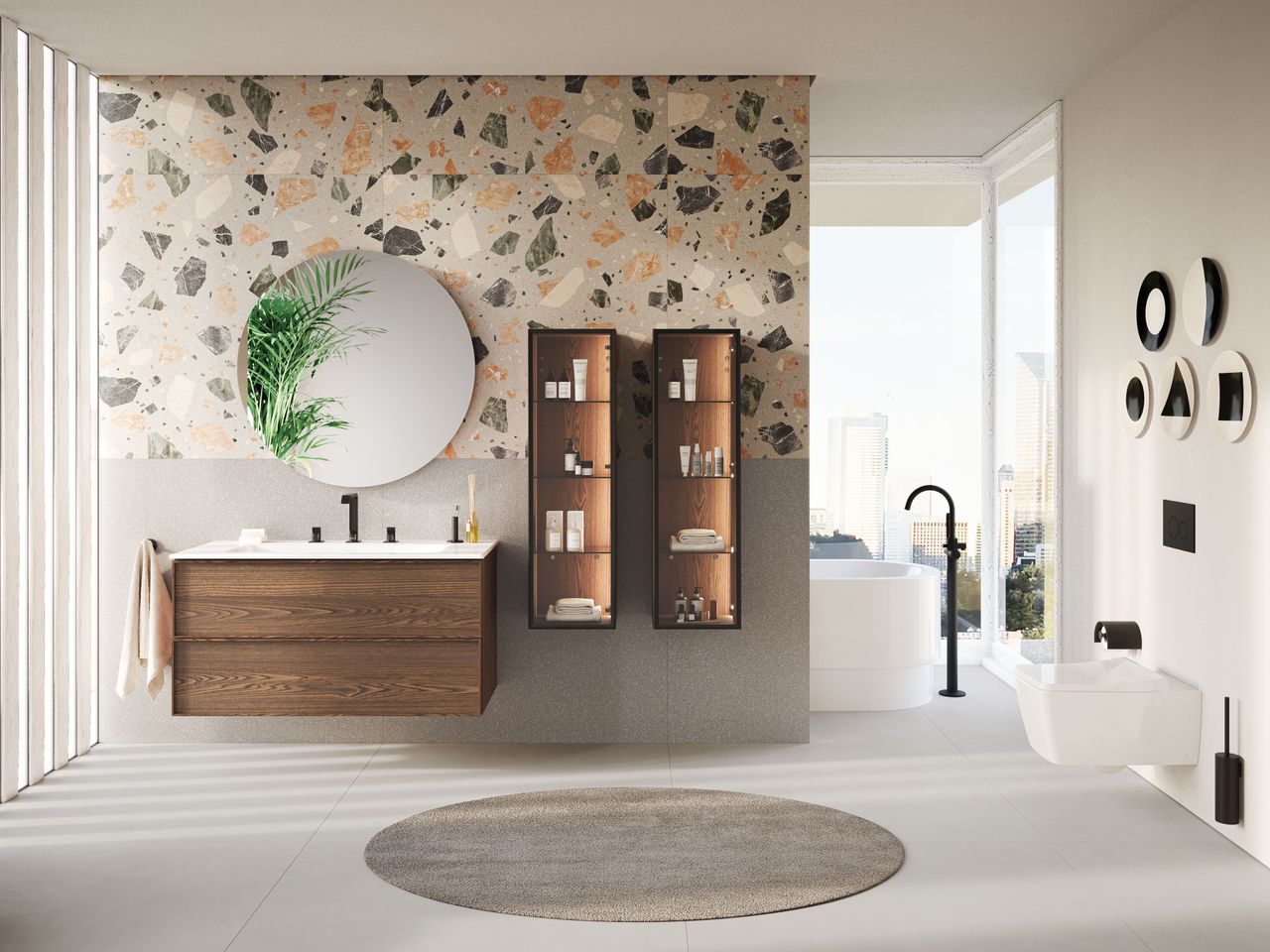 Render of light-filled VitrA bathroom