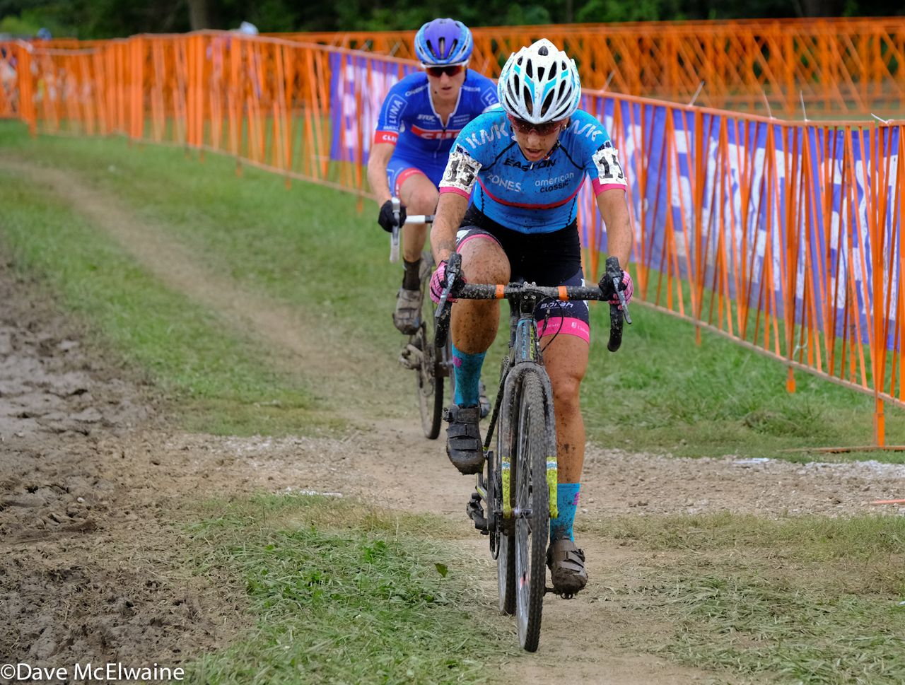 Courtenay McFadden (American Classic) riding to a top ten finish.