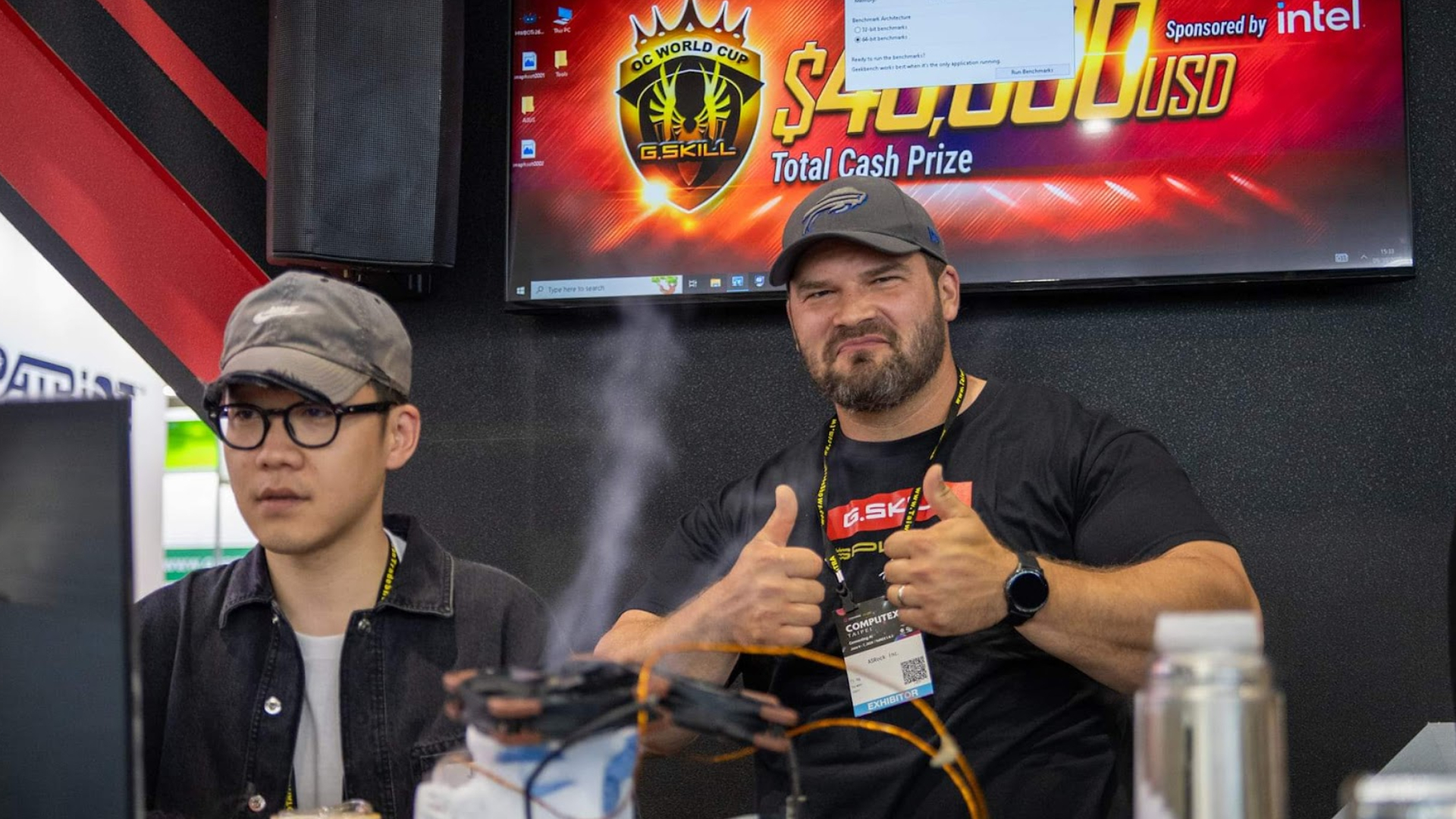 Splave giving a thumbs up