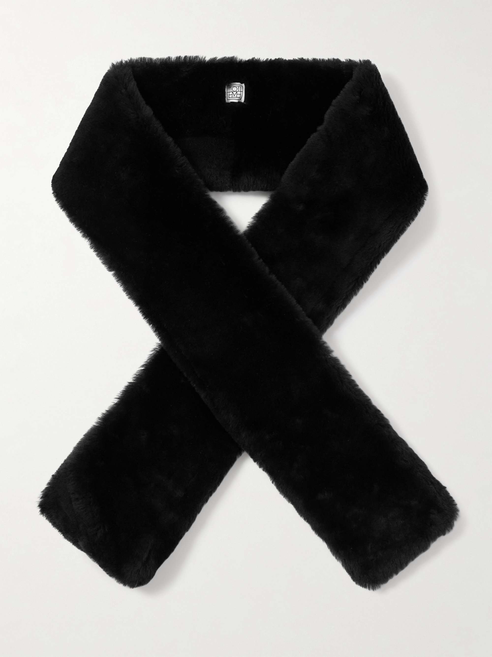 Tuxedo Shearling Scarf