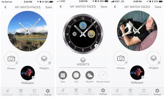 You can build your own watch faces using your photos or by compiling faces, widgets, and dials.