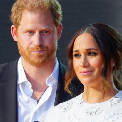 Prince Harry and Meghan Markle at Global Citizen Live: New York on September 25, 2021.