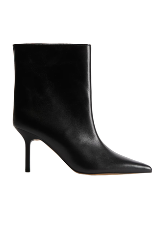 H&M Pointed Leather Boots