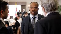 Leon Vance speaking with Nick Torres and Alden Parker on NCIS