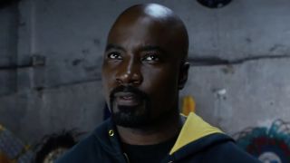 Luke Cage (Mike Colter) looks ahead on Luke Cage.