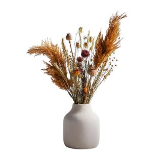 dried flower vase