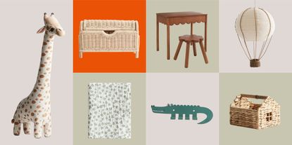 collage of kids decor from H&M Home