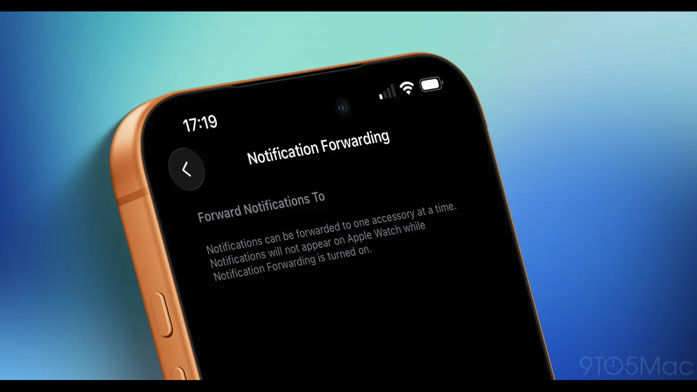 Notification forwarding in an iOS 26.3 beta
