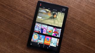 Amazon Fire HD 10 (2023) review unit on table