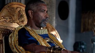 Denzel Washington as Macrinus in "Gladiator II."