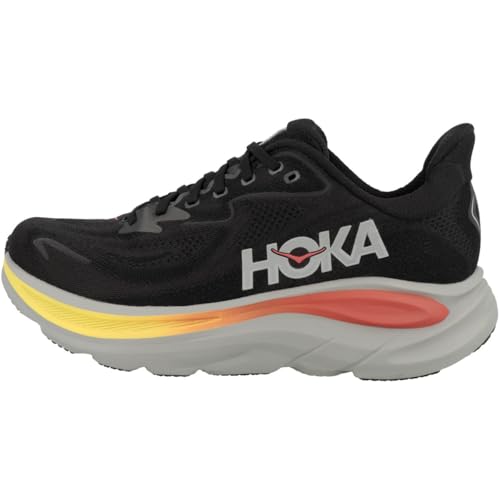 Hoka Mens Clifton 10 Black/galactic Grey 9.5 Medium