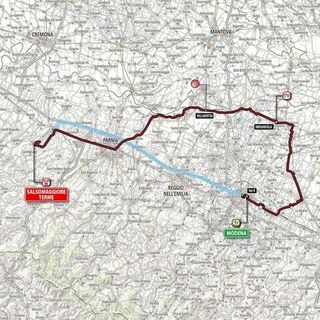 2014 Giro d'Italia map for stage 10