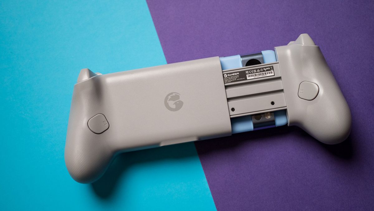 GameSir G8 Galileo back view with custom paddles