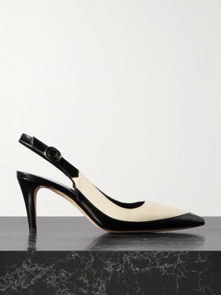 Telemaca 70 Leather Slingback Pumps