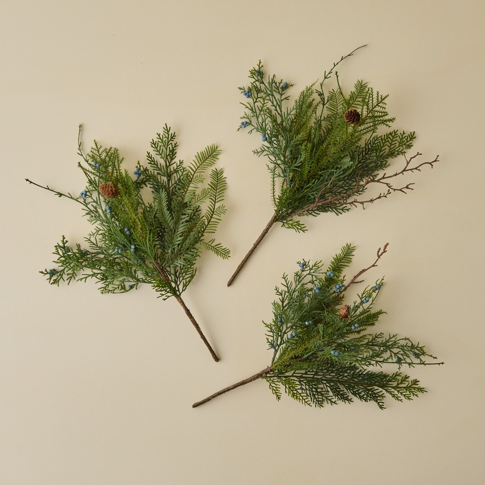 Real Touch Juniper Berry Pine Bundle - Set of 3