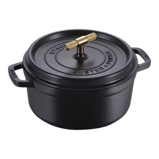 Staub La Cocotte 24 Cm Round Cast Iron Cocotte Buster Punch Black