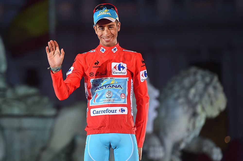 Fabio Aru won his first Grand Tour at the 2015 Vuelta
