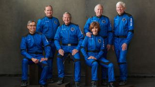 Blue Origin's NS-20 space tourism flight crew photos and training
