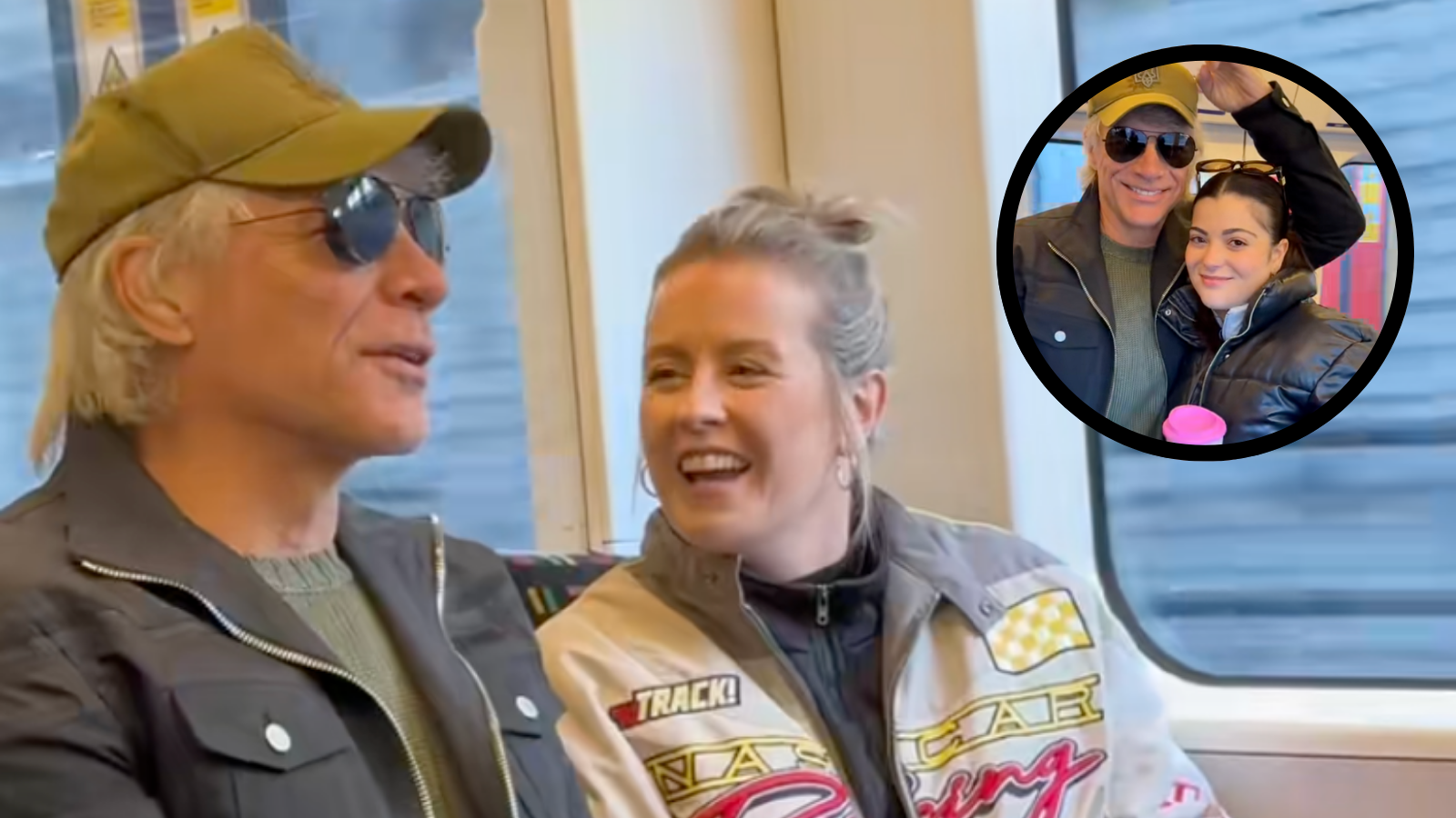 Jon Bon Jovi meets fans on the Tube in London in October 2025.