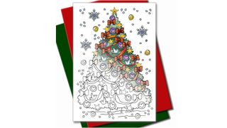 Colouring Christmas cards