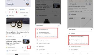 How to unfollow topics and websites on Google Discover