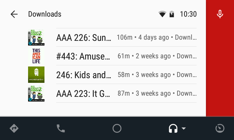 Player FM on Android Auto