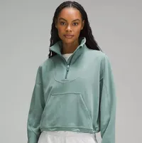 Lululemon Brushed Softstreme Ribbed Half Zip