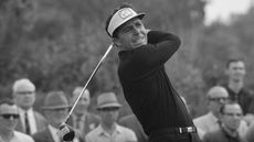 Gary Player driving in 1967 Open Championship