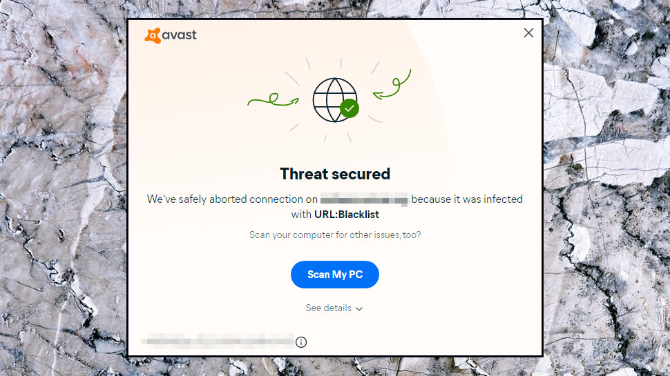 Avast One: Blocking malicious sites