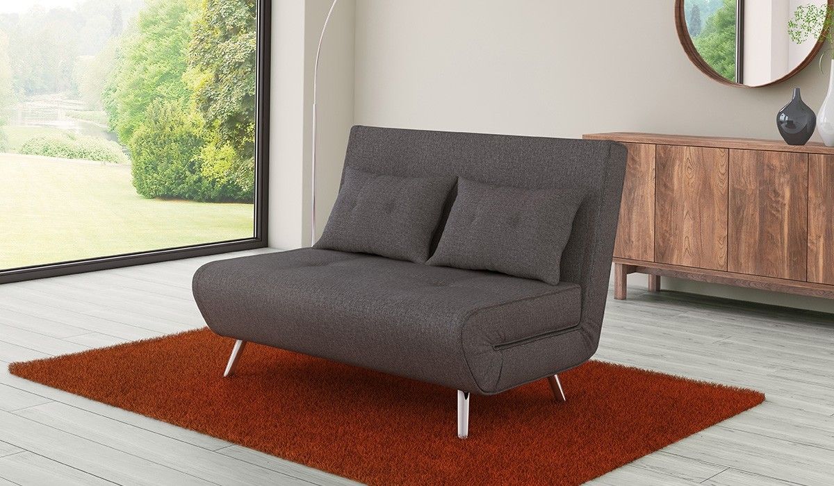 Cameo Grey Upholstered Sofa Bed