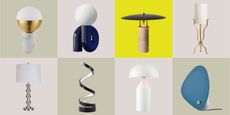 collage of walmart table lamps