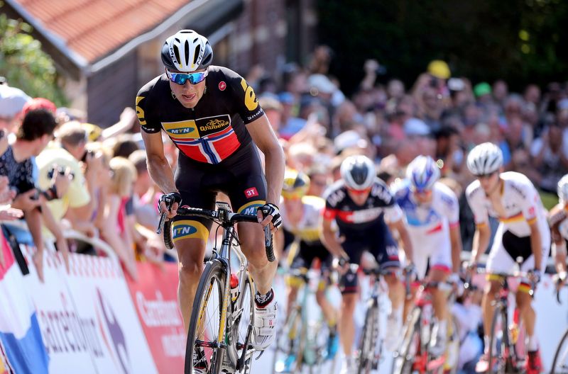Edvald Boasson Hagen climbing