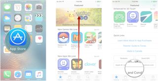 Launch the App Store, scroll to the bottom