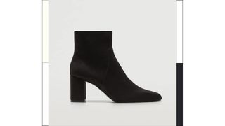 Mango Pointed Heel Ankle Boot