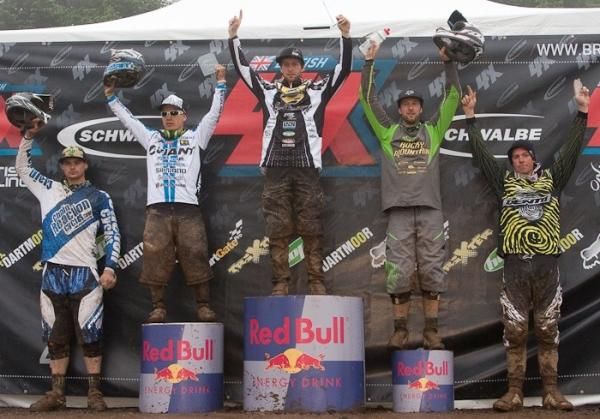 Elite men's podium