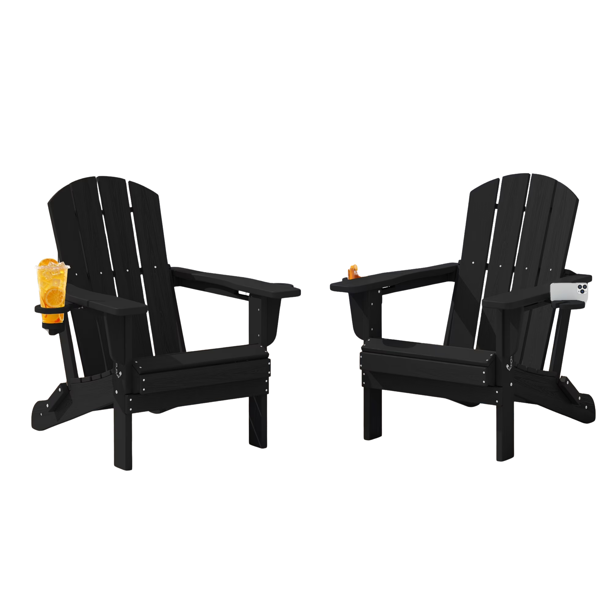 two adirondack chairs
