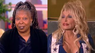 Whoopi Goldberg on the View, Dolly Parton performing NFL halftime