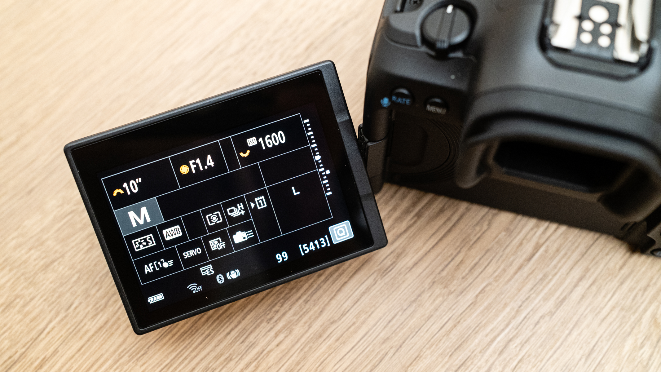 Canon EOS R5 Mark II articulating LCD screen