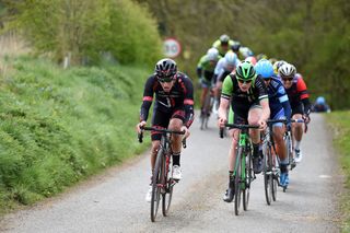 Josh Edmondson on the front during the CiCLE Classic 2016