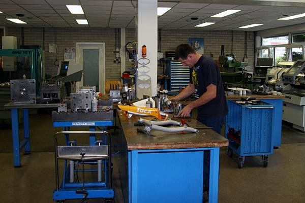 This room creates the numerous moulds required before the machines are set to work.