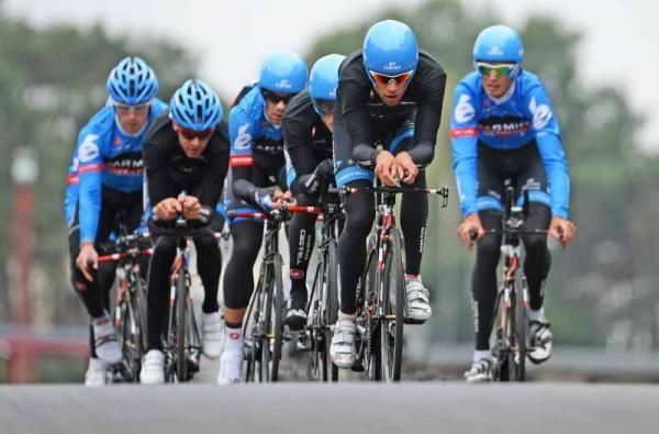 Thomas Dekker (Garmin-Sharp) on the front
