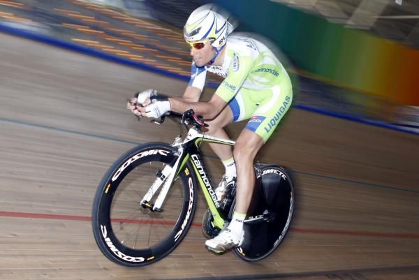 Ivan Basso (Liquigas-Cannondale) at speed