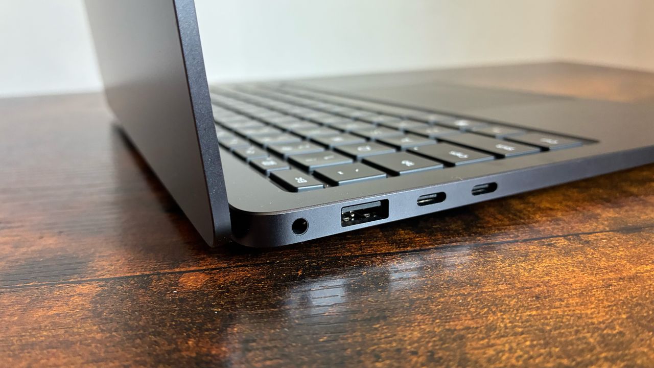 The Microsoft Surface Laptop 8 on a desk