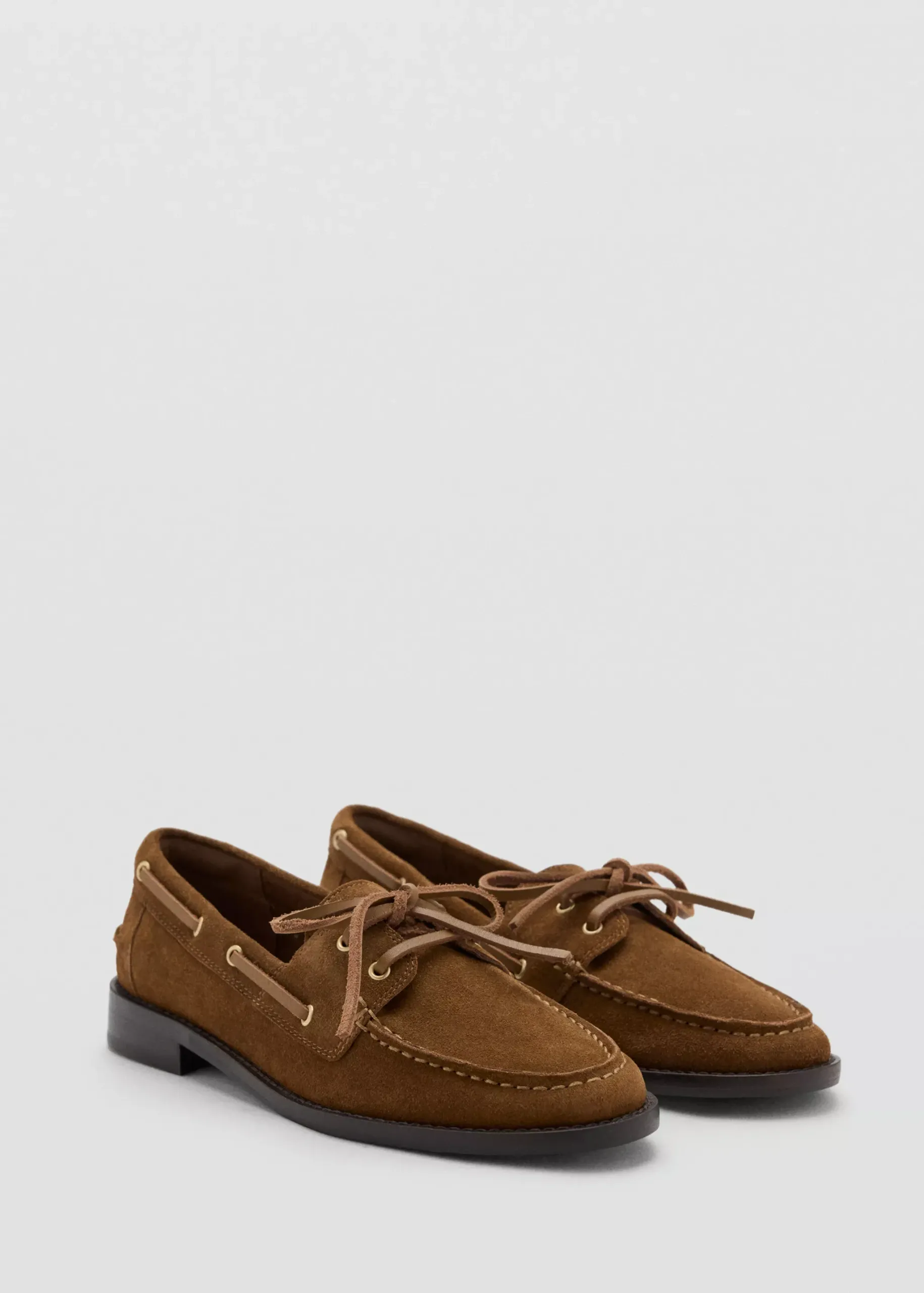 Suede Loafer With Bow Detail - Women | Mango Usa