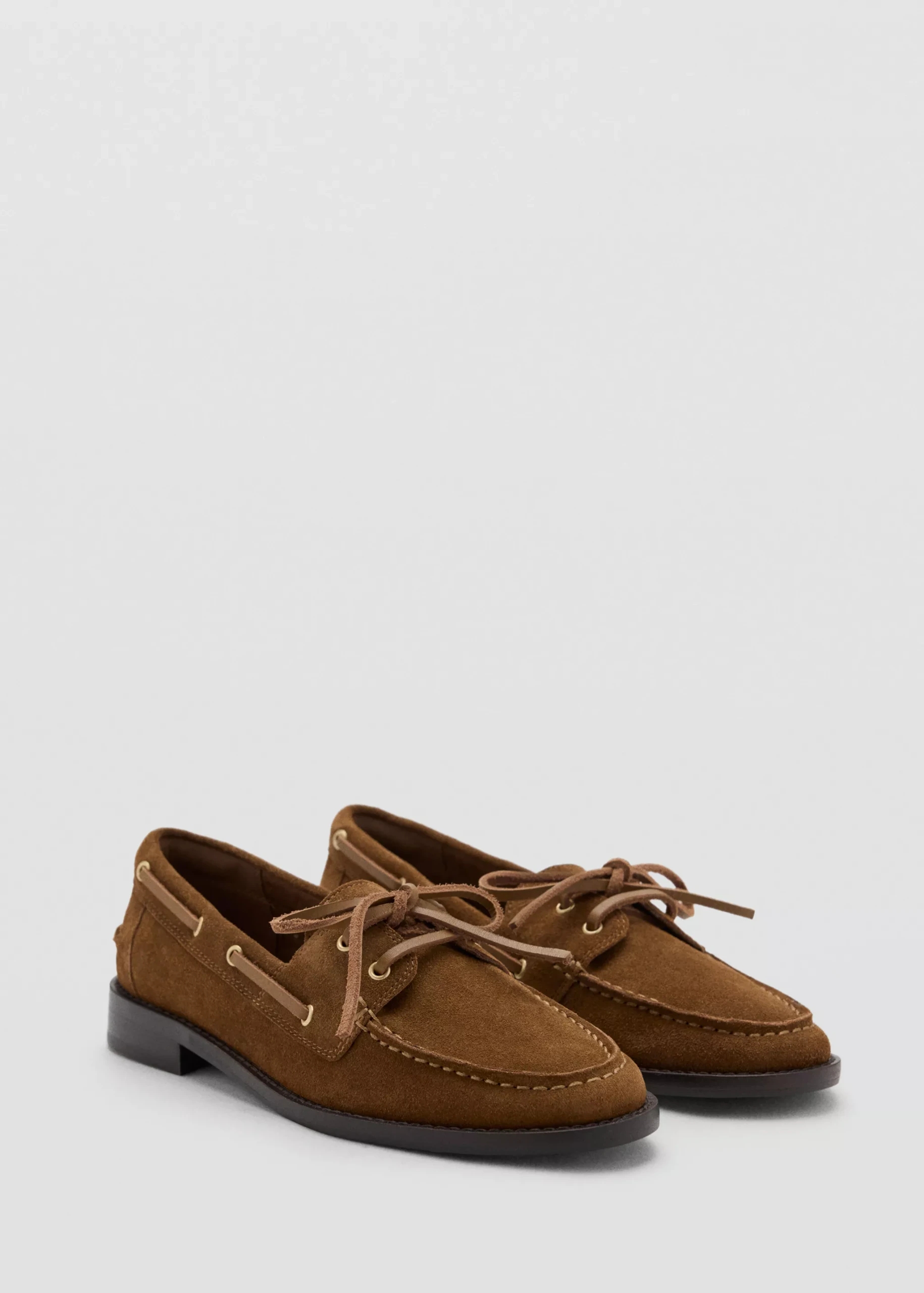 Suede Loafer With Bow Detail - Women | Mango Usa