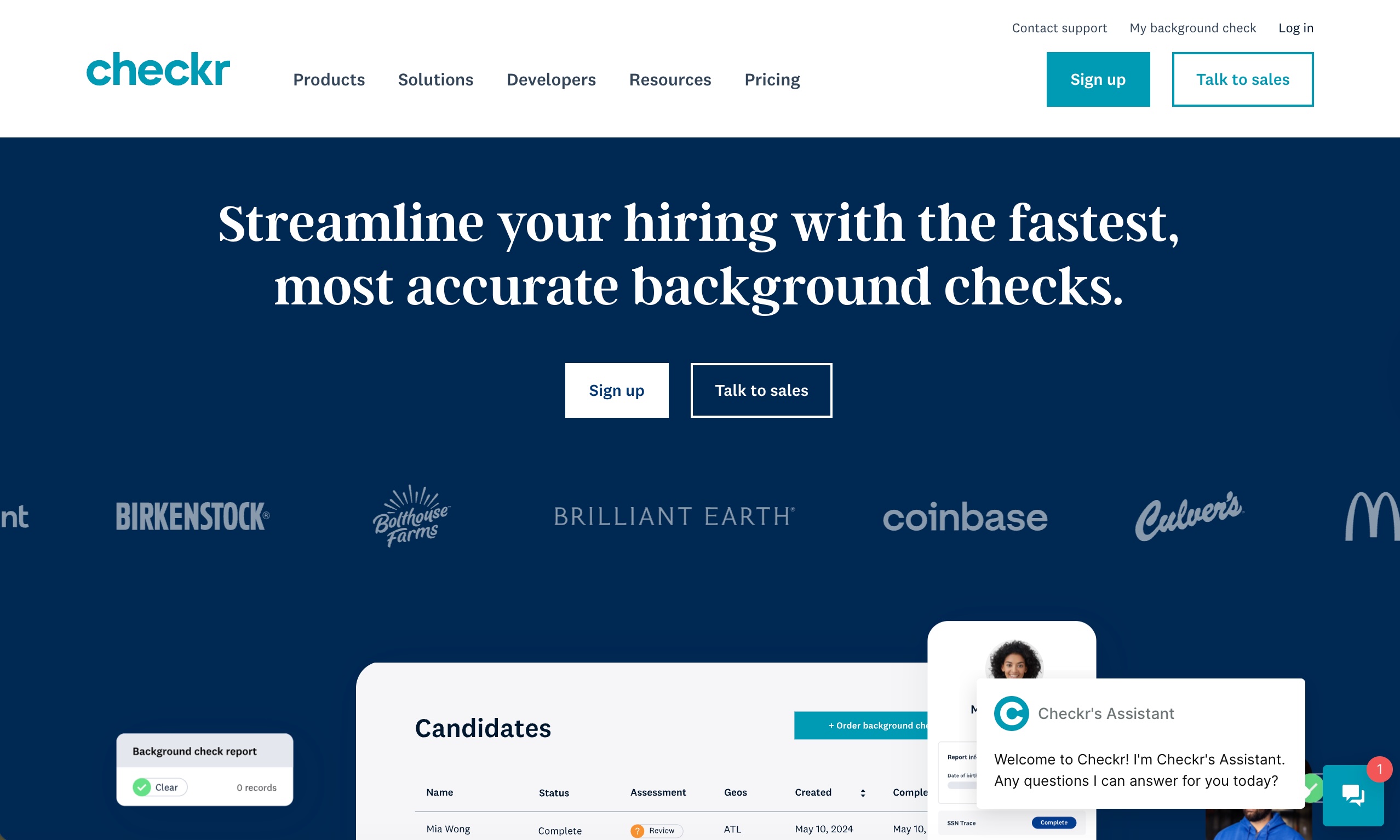 Checkr website