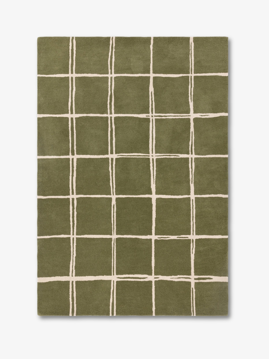 Swyft Home, Albany Grid Olive Rug - 200x290